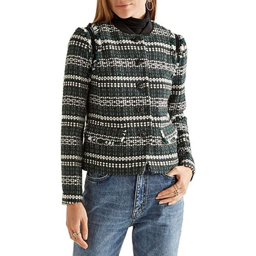 Tory Burch ‘Norfolk’ Jacket in Horseback Tweed